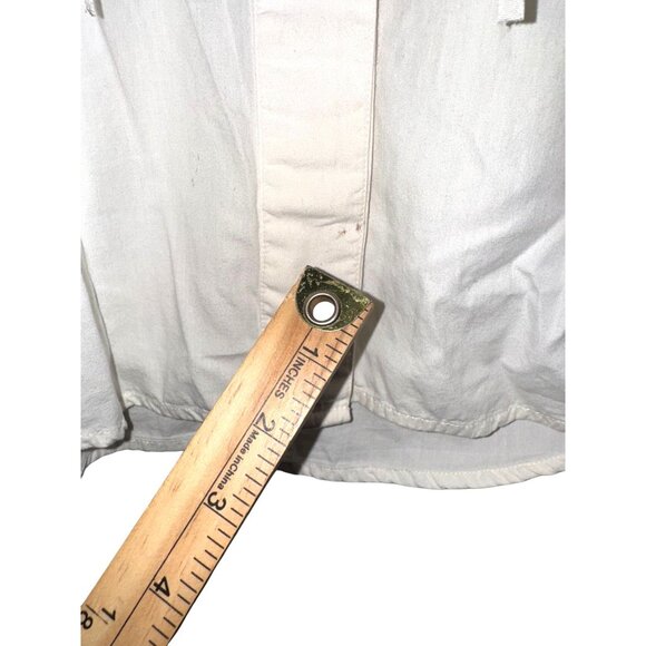 Vintage Frontier Series White Embroidered Western Button-Up Shirt With Floral De - Picture 4 of 5